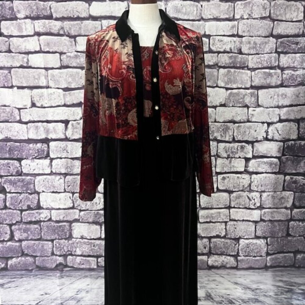 R&M Richards Dress & Matching Jacket Set Size 8